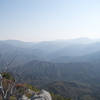 View of the mountains as you climb up the last leg