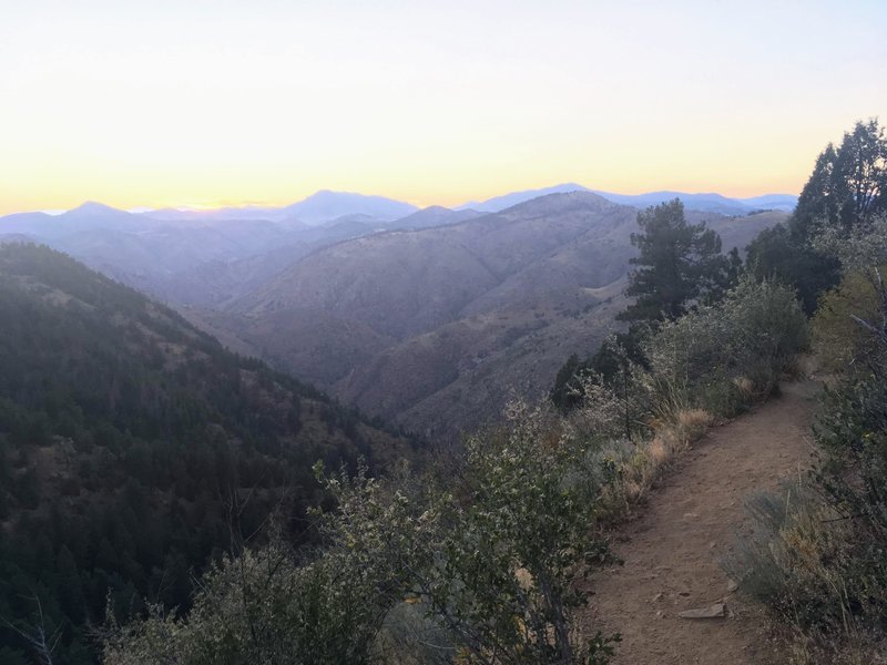 Evening shot of Beaver Brook Trail