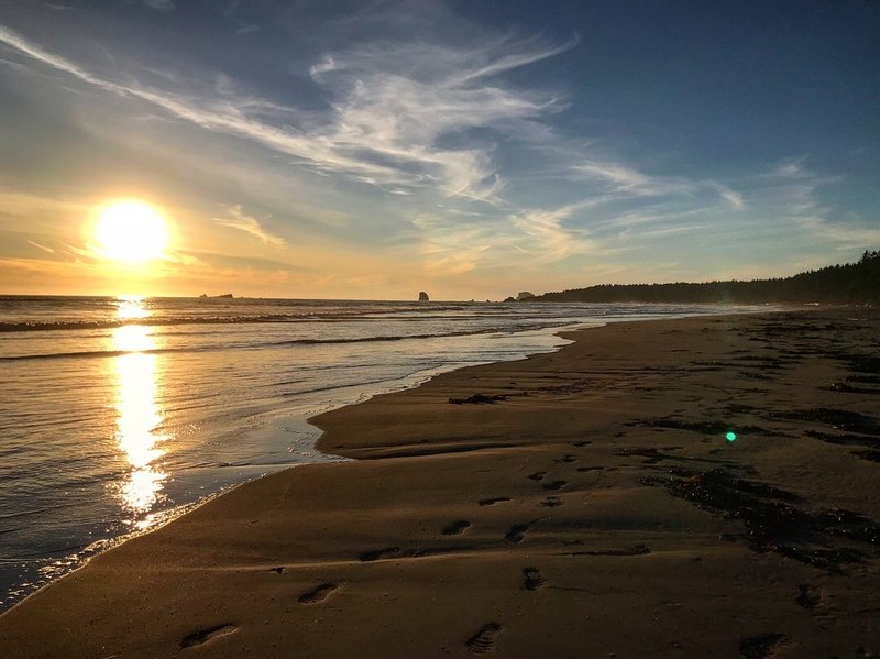 Sandy beaches nearing the Yellow Banks