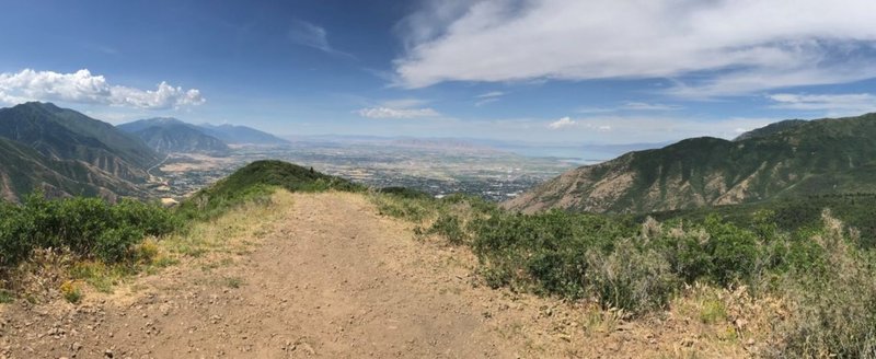 Springville and the rest of the valley below Powerhouse Overlook.