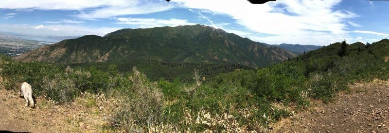 Nice view of Corral Mountain and the valley below from Powerhouse Overlook.