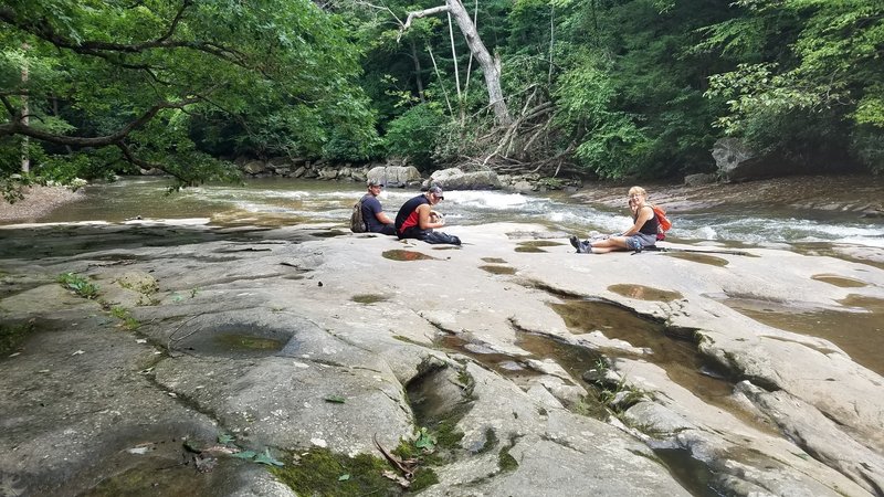 Great lunch spot at Flat Rock.