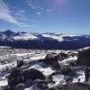 Ascending from the Hourglass Trail toward Comanche Peak (November)