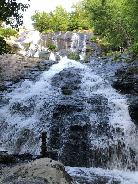 Crab Tree Falls (CTF), lone cairn at base of falls