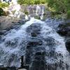 Crab Tree Falls (CTF), lone cairn at base of falls