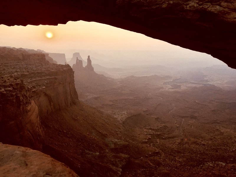 Sunrise over Canyonlands.