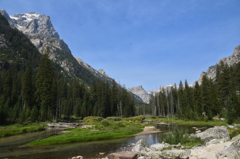 The trail follows Cascade Creek.