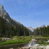 The trail follows Cascade Creek.