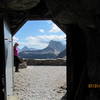 View from inside tunnel