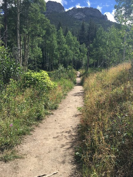 The north side of Raccoon - fewer hikers, even fewer mountain bikers.