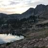 Devil's Castle and Cecret Lake from the trail near Cecret Lake