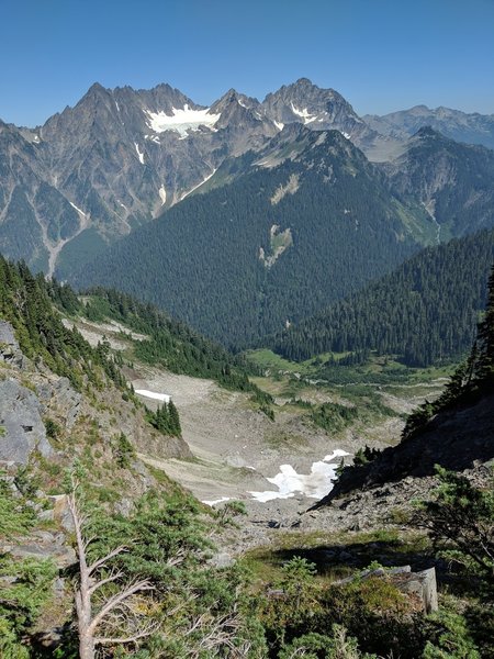 Way down Rangers Pass to Oneill Pass Trail