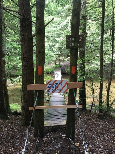 Swinging Bridge Closed