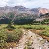 The trail winds between old 4x4 roads and singletrack depending on how much nature has managed to take over.