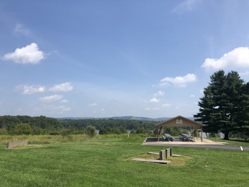 Picnic area with bathrooms and water refill