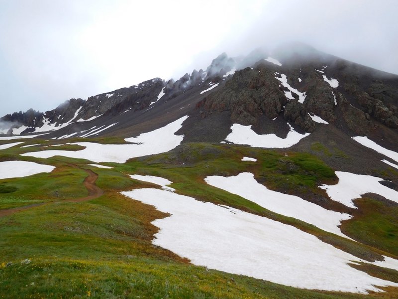 Mt Sneffels on a cold July day