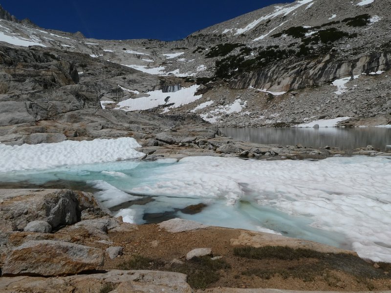 Third of the Conness Lakes.  There is one more a bit higher but snow, ice and time prevented us trying to get there.