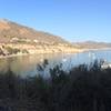 Boats harbor in the cove.