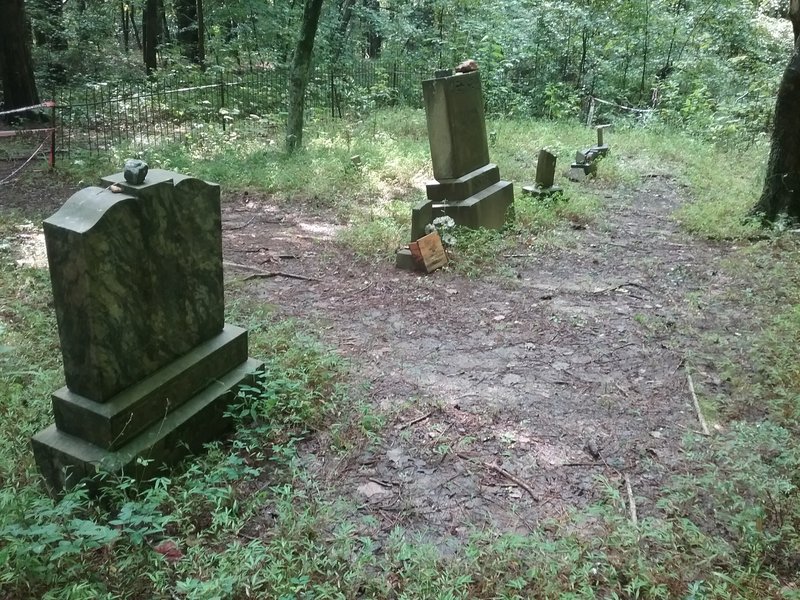 View of old cemetery