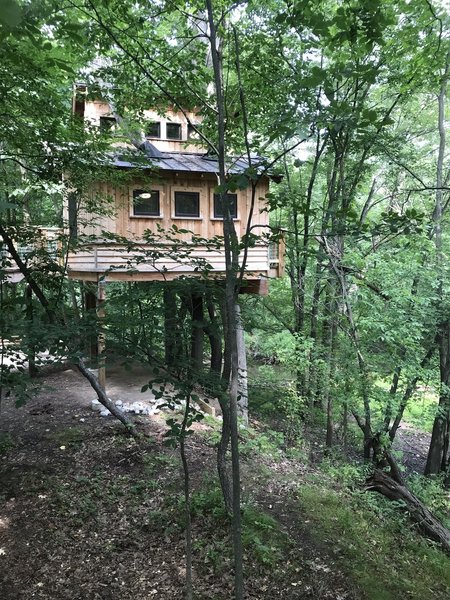 Tree house at For-Mar used for different learning programs