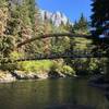 Mt. Garfield looms large over the bridge over the Middle Fork Snoqualmie River