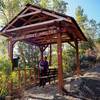 The shelter on the Twin Peaks Trail