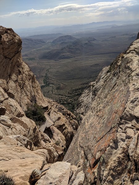 Beautiful views overlooking Red Rock Canyon.