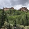 Some of the rock formations in Lost Creek Wilderness