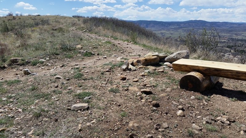 Benches with great views along the trail