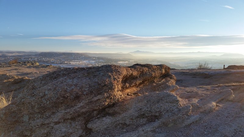 Summit at Rock Park looking at Pikes Peak