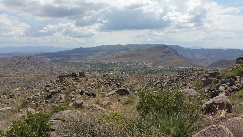 Town of yarnell from the observation deck.