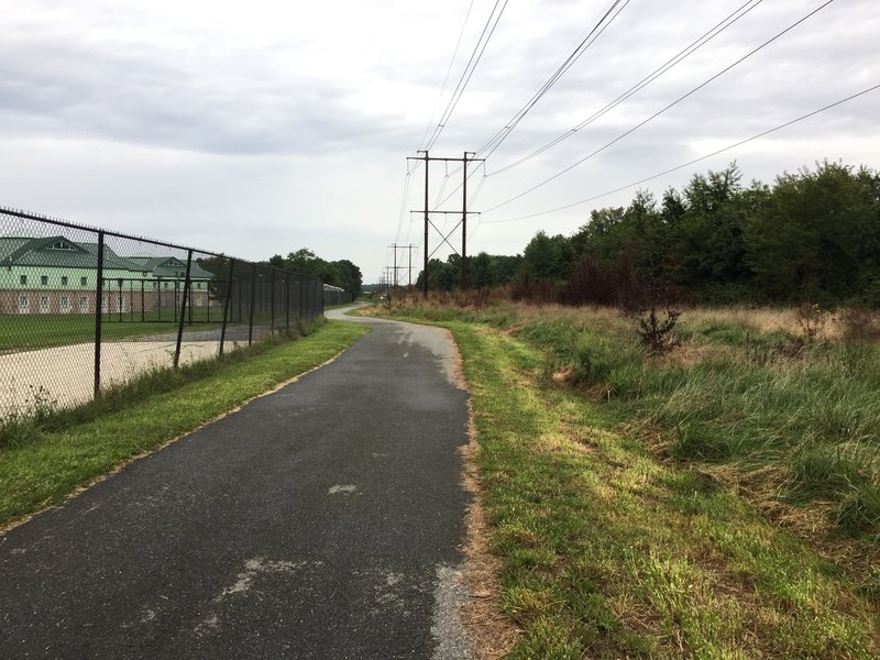 I think this is a prison that borders the trail