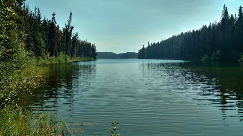 Dorothy Lake from the Dorothy, Christine and Virl Lakes Trail on a hazy summer morning.