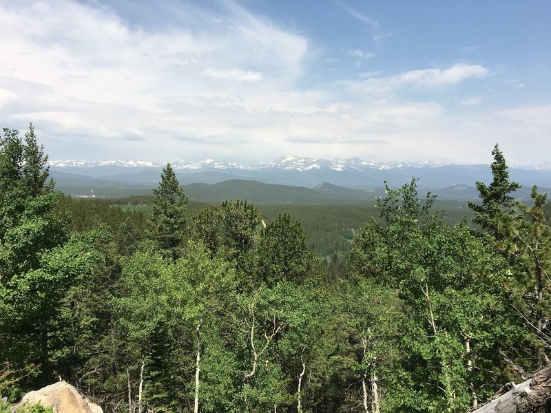 Nice views of the Continental Divide just east of the Panorama Point deck/picnic area.