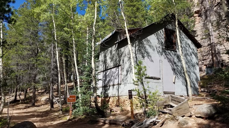 The bunk house at the site of the old timber mill