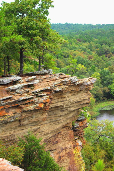 Mountain Trail to the bluffs at Robber's Cave State Park