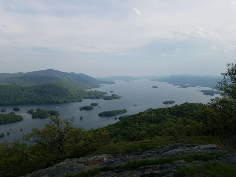 View of Lake George from first peak approx 6.3 miles in counterclockwise.