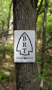 Belknap Range Trail marker