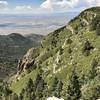 View from the stone bench on South Crest Trail