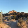 First sight of the summit.