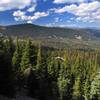 Mavis Lake from high on the Fox Creek Ridge Trail