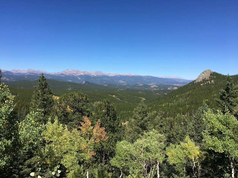 Some of the most panoramic views of the Continental Divide are east of Panorama Point.