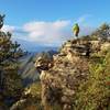 Off trail, admiring the view of McKittrick Canyon after the rain