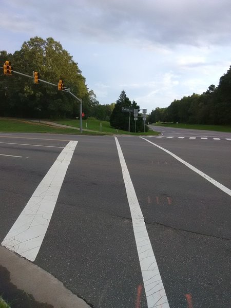 Trail crossing at HWY 54 and TW Alexander