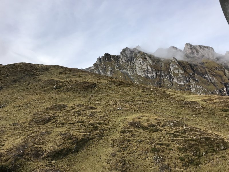 Rock formations at the start