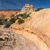 The Red Canyon creek carved this rock over millions of years