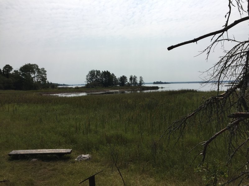 Bench overlook near Black Bay