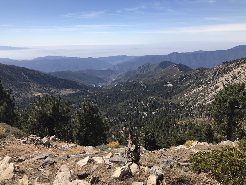 Mt. Islip Ridge looking south towards Azusa Canyon