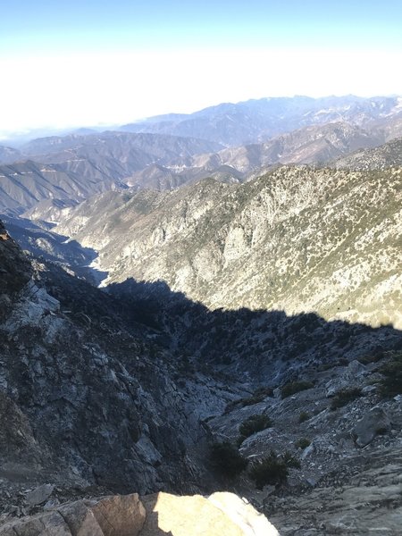 09/05/2018  Baldy via Bear Canyon Trail.  On the ridge looking west at rugged terrain.