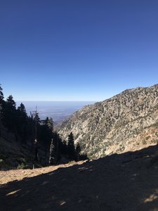 Big Horn Saddle on the way to Cucamonga Peak view to the west.